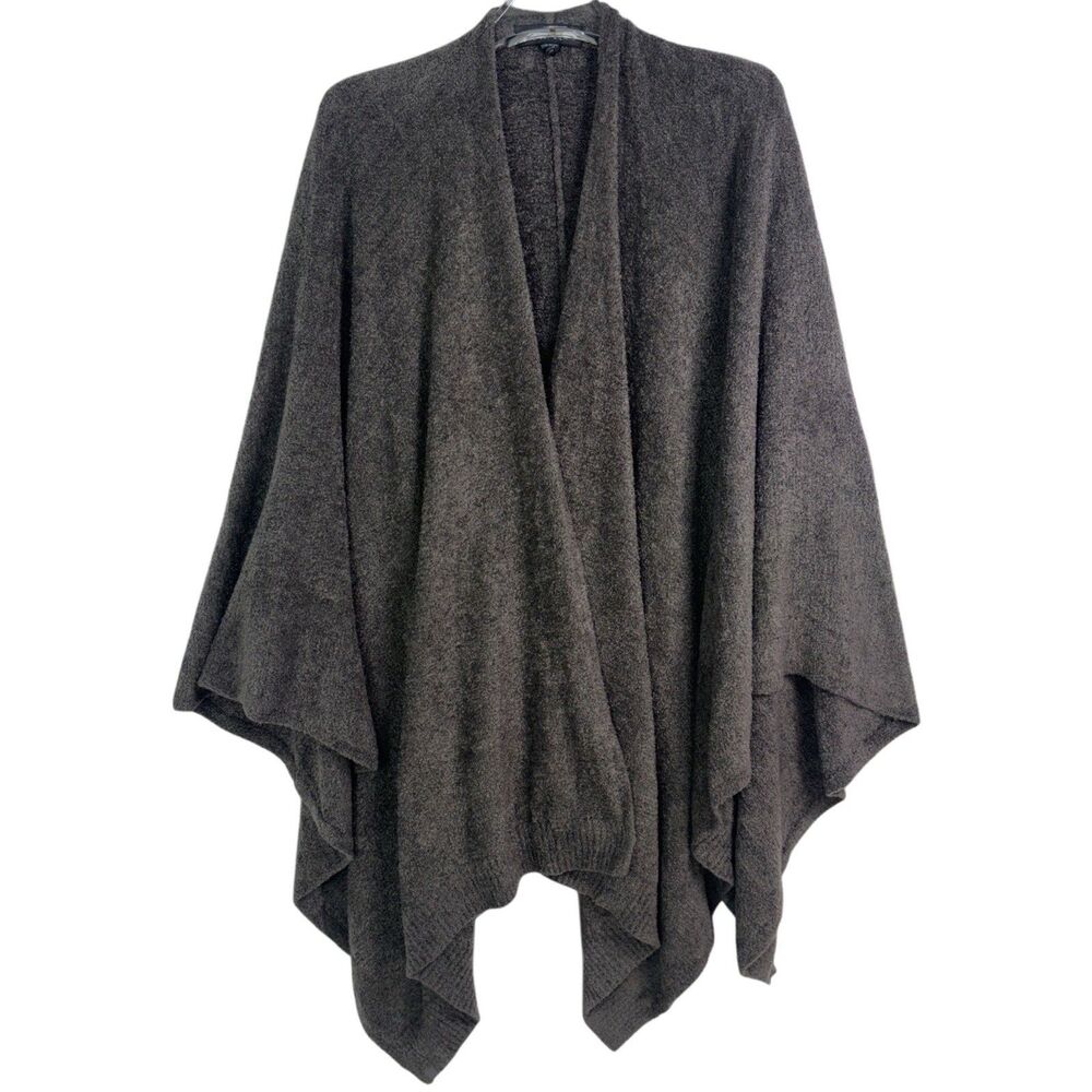 Barefoot Dreams One Size Wrap The Bamboo Chic Lite Weekend Wrap Taupe Gray Cozy